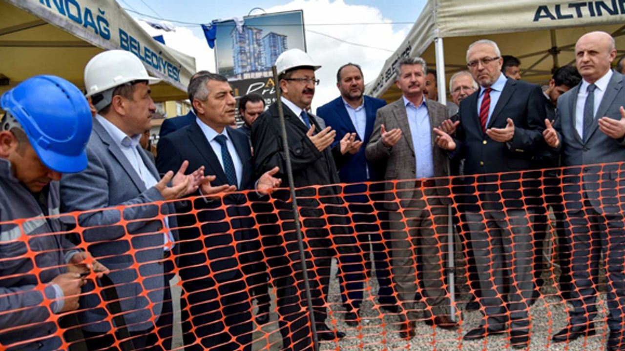 Altındağ Önder Mahallesi kentsel dönüşüm kapsamında yapılacak yeni binanın temeli atıldı!