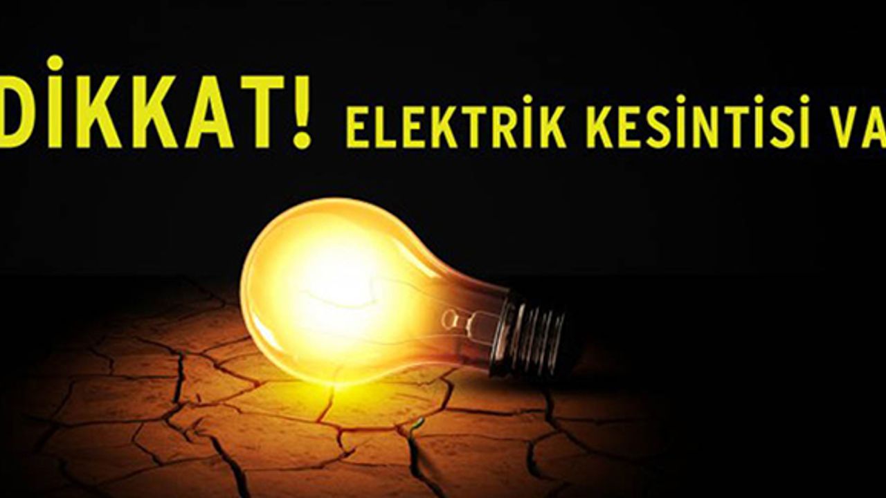 Bursa elektrik kesintisi 26-27-28 Nisan 2021!