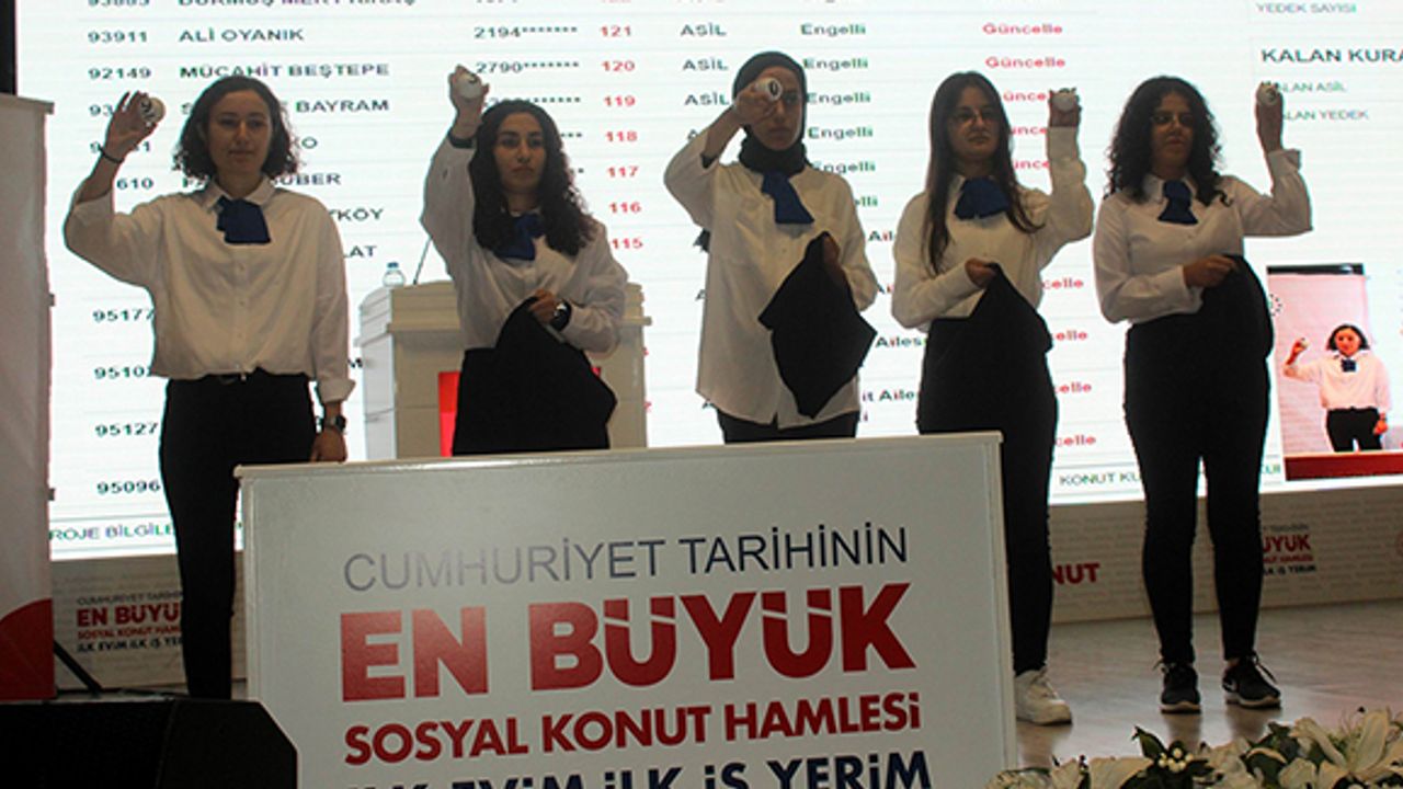 TOKİ Kayseri'de inşa edilecek 4 bin 585 konutun hak sahiplerini belirledi!