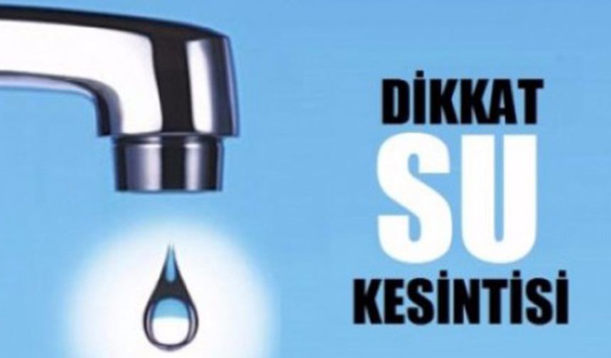 Bursa su kesintisi 31 Ocak 2024!